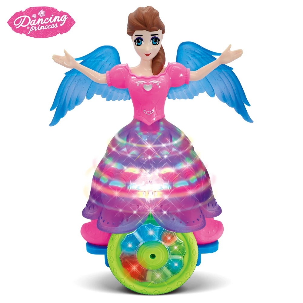 Prinses Speelgoed Meisje Vocal Speelgoed Dance Zingen Cartoon Pop Speelgoed Meisje Lopen Rond Voor Kinderen Kleine Gift