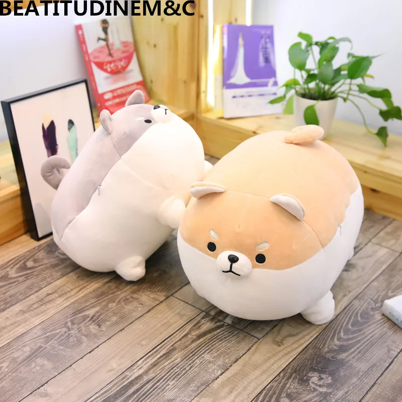 1 pz 40cm/50cm nuovo pazzo grasso Shiba Inu giocattoli di peluche animali farciti giocattoli per bambini morbido divano cuscino cuscino decorazioni per la casa regali