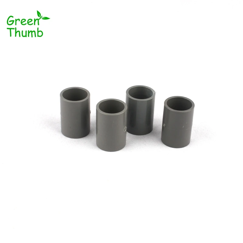 6pcs Inner Diameter 25mm PVC Straight Connector Garden Hose Adapter Green Thumb PVC Joints Fish Tank Supply