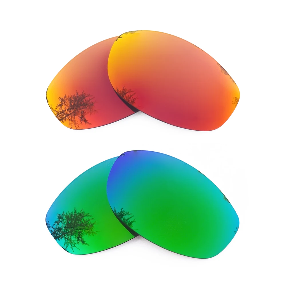 

Orange Red Mirrored & Green Mirrored Polarized Replacement Lenses for X Metal XX Frame 100% UVA & UVB