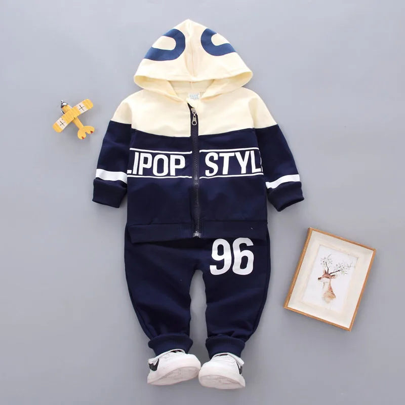 New Autumn Newborns Clothes For Girls Baby Clothes Children Boys Hooded Jacket Pants 2Pcs/Sets Infant Sportswear Kids Tracksuits