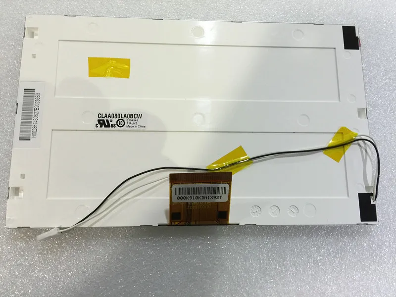 Claa080la0bcw الأصلي 8 بوصة شاشة LCD 60 دبوس لشاشة الملاحة مشغل أسطوانات للسيارة