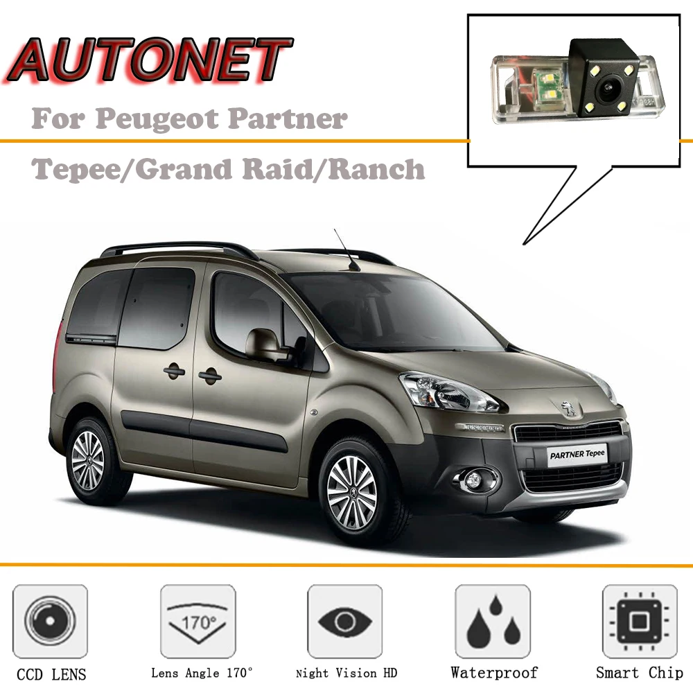 

AUTONET Rear View camera For Peugeot Partner Tepee/Grand Raid/Ranch/Reverse Camera/Backup Camera/license plate camera