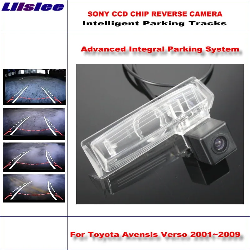 

Vehicle HD CCD SONY Rear Camera For Toyota Avensis Verso 2001~2009 Intelligent Parking Tracks Reverse Backup NTSC RCA AUX CAM