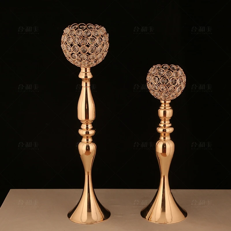 10PCS wholesale crystal candle holder candle stick Table Centerpiece Wedding Decoration candelabra 43cm 53cm Tall