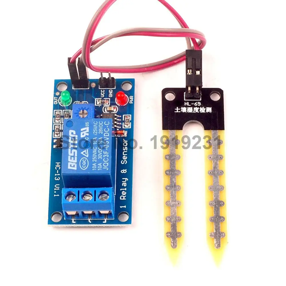 NEW DC 5V soil moisture sensor relay control module Automatic watering of the humidity starting switch