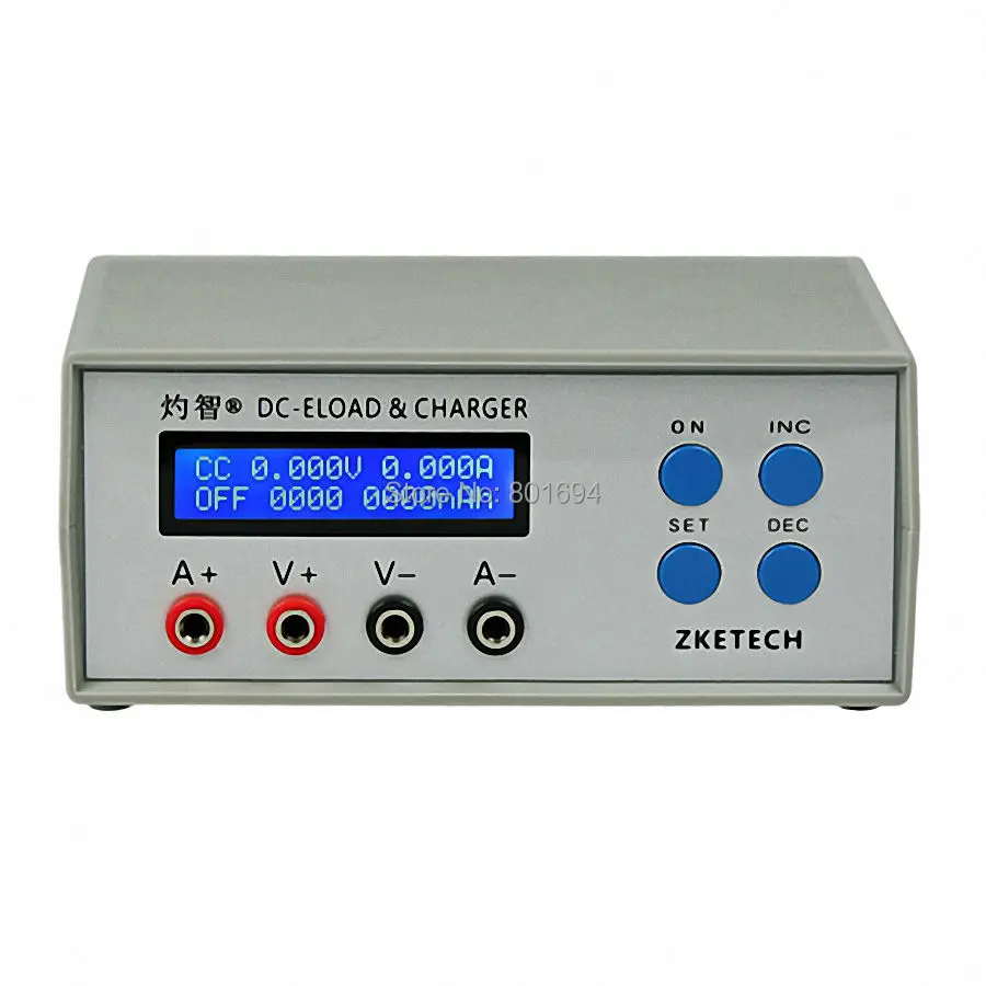 

EBC-A05+ Battery Capacity Tester 5V12V24V Portable Power Performance Electronic Load Test 0-10V Charge 3A and 0-30V Discharge 5A