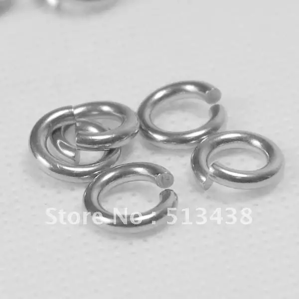 1000pcs 8*1mm Stainless steel   Jump Ring  split Rings .fashion jewelry accessories.DIY chain necklace