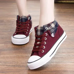 Women Platform Canvas Sneakers Woman Spring Casual Shoes Breathable Trainers Female Sneaker Summer Lady Vulcanized Shoes