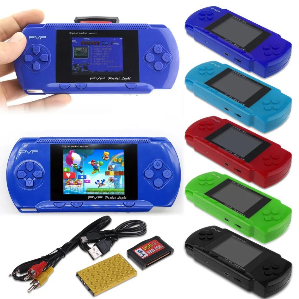 PVP3000 Máy Chơi Game Cầm Tay Người Chơi Tích 89 Trò Chơi Di Động Video 2.8 ''LCD Cầm Tay Cho Gia Đình Mini Video tay Cầm Chơi Game