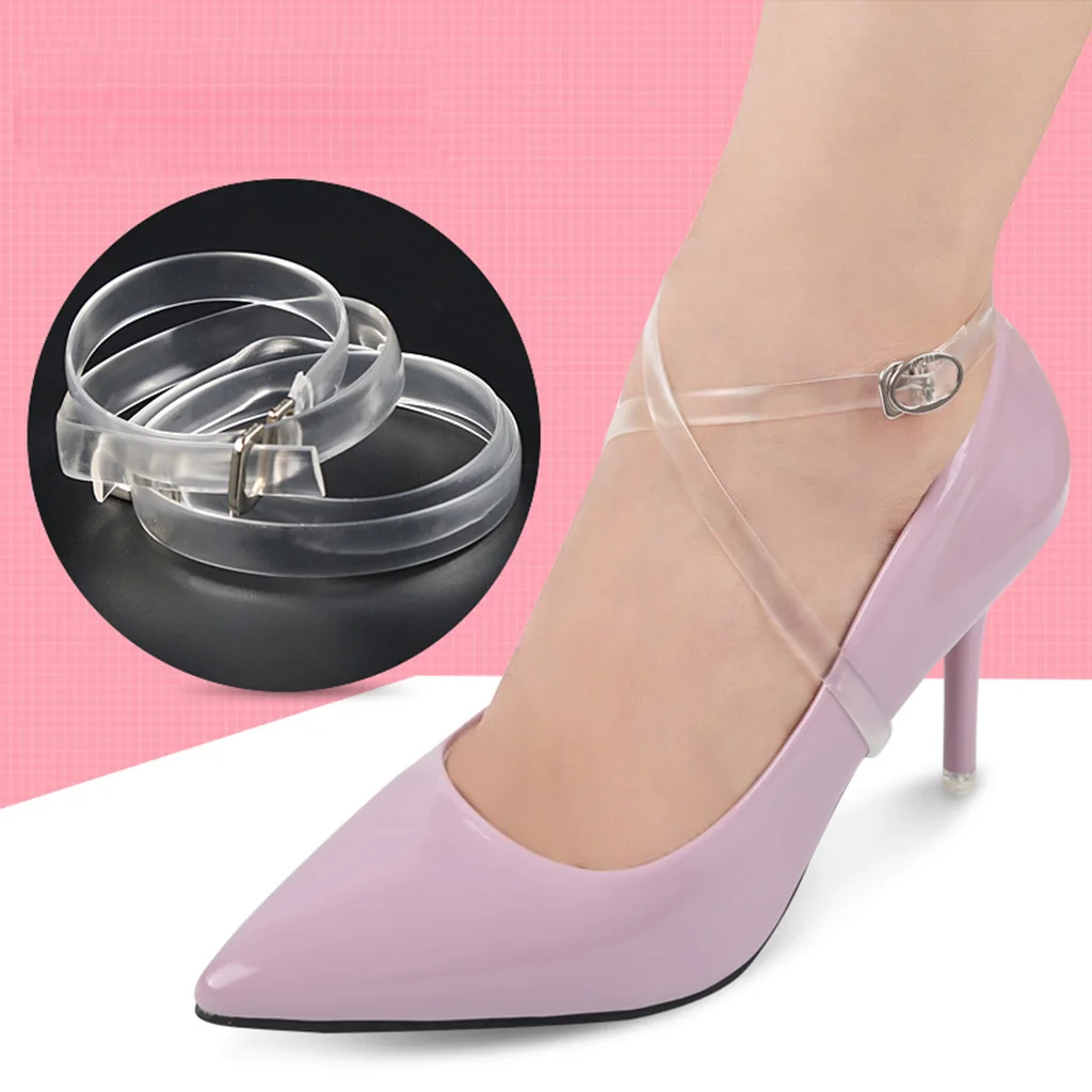 2 Piece Extra Long Transparent Shoe Straps Lace High Heel Shoelace Accessories For Women