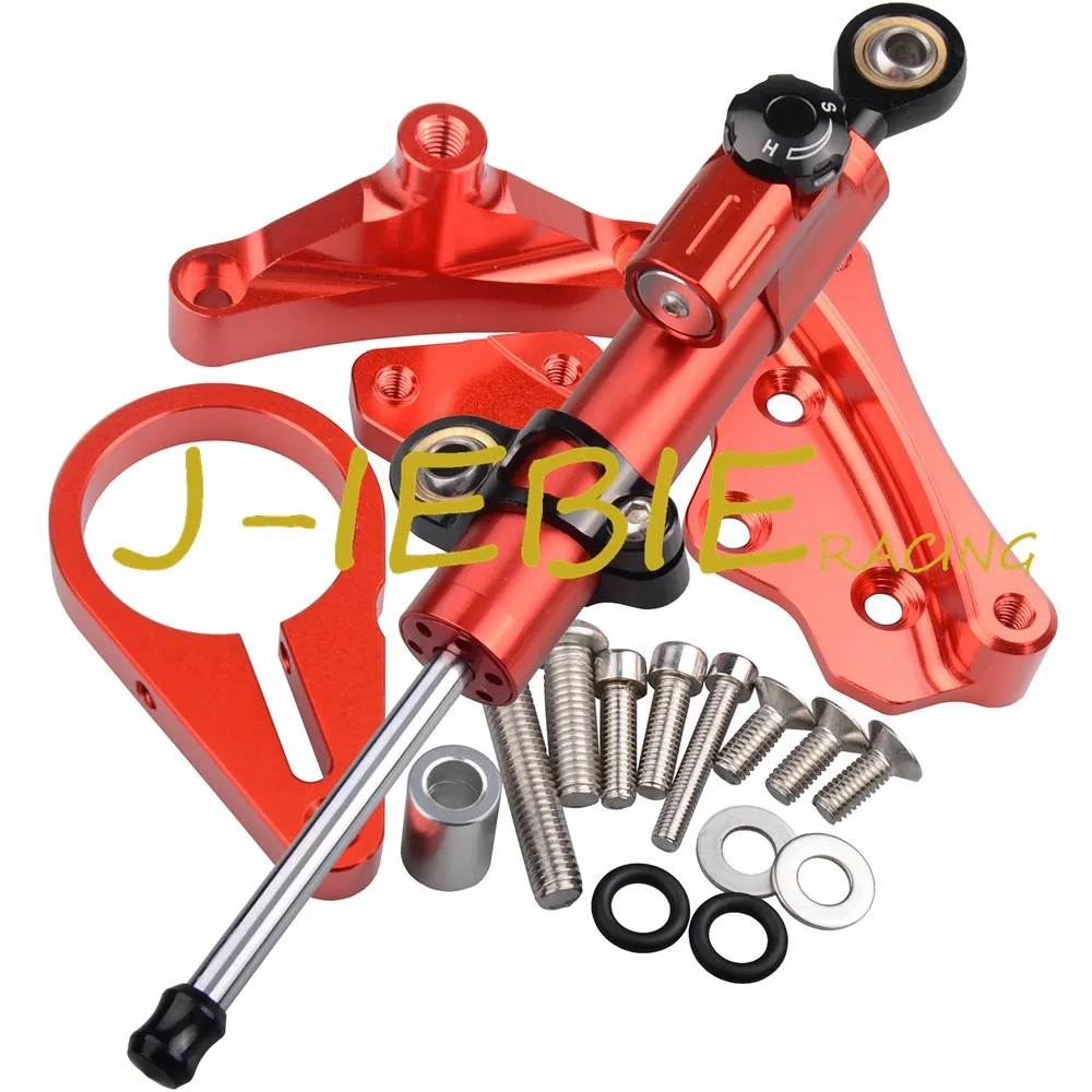 

CNC Steering Damper Stabilizer and Red Bracket Mounting For Honda CBR650F CBR650 CBR 650 F 2014-2016 2015