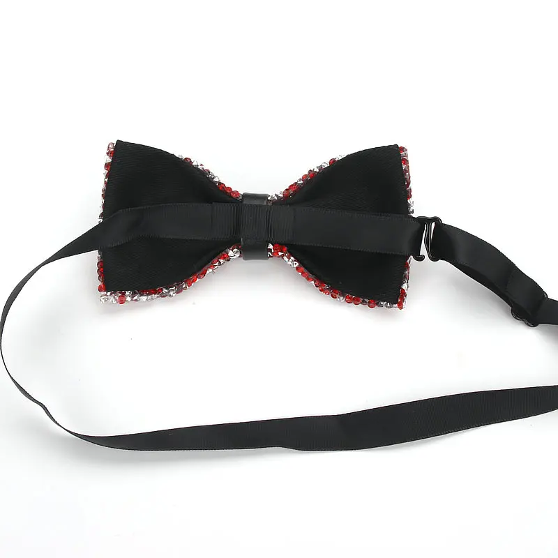 Männer Luxus Diamant Kristall Edelstein Bowties Mode Hochzeit Party Zubehör gravatas Krawatte Bankett Männlichen Hochzeit Bogen Krawatten