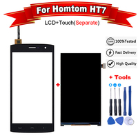 For HOMTOM HT7 LCD Display With Touch Screen Digitizer For Homtom HT7 LCD+touch screen Glass Panel Sensor Spare Parts