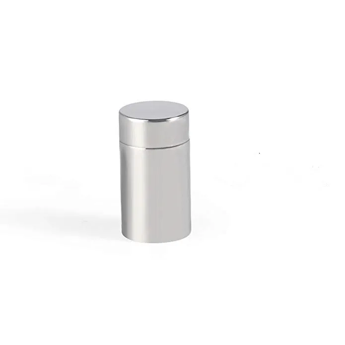 

JJ001 13mm*6mm - 316L Stainless Steel Small Cylinder Cremation Urn Charm Insert Keepsake Memorial Jewelry For Ashes -Wholesale