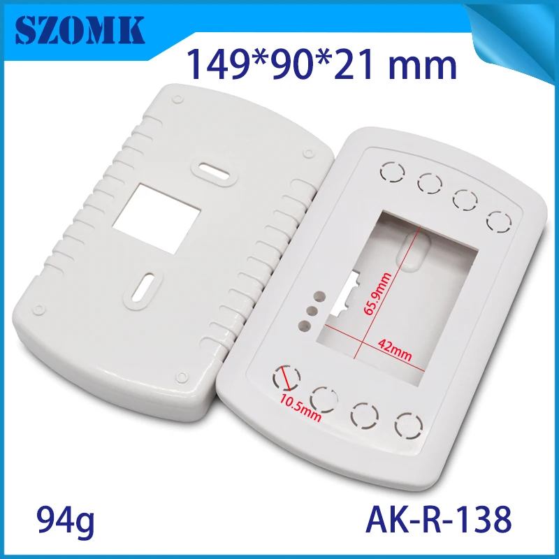 1Piece 149*90*21mm white plastic enclosure for LCD display szomk abs enclosure for PCB circult board plastic swith box