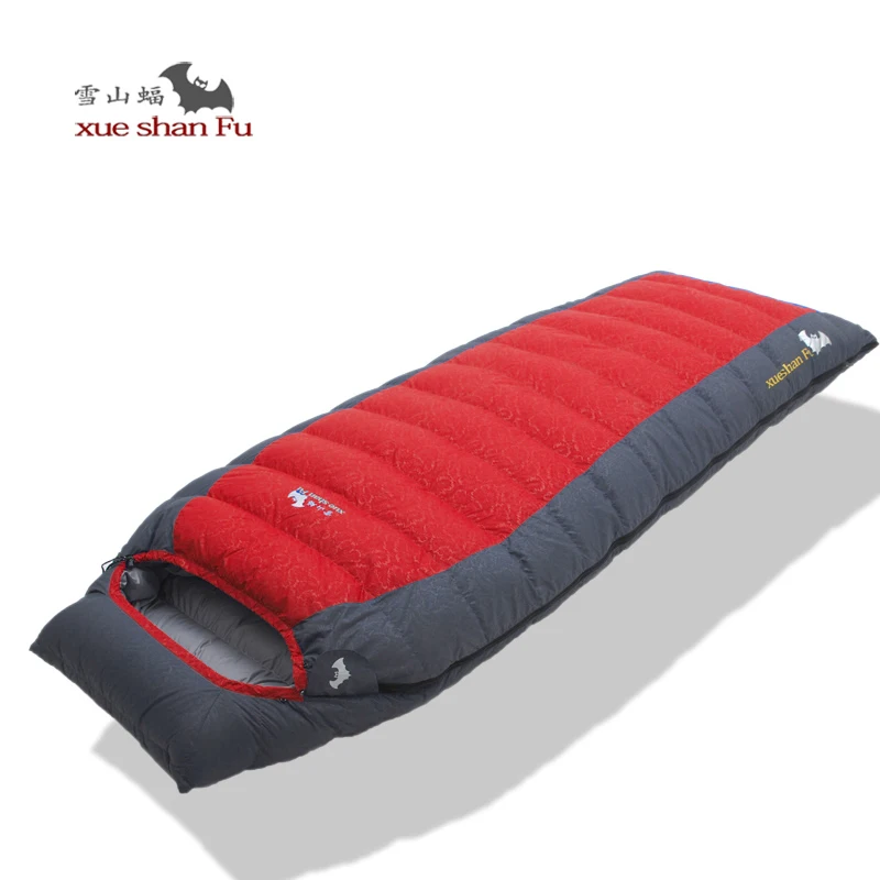 Xueshanfu 1800/2000/2200g White Goose Down Filling Outdoor Camping Comfortable Breathable Sleeping Bag