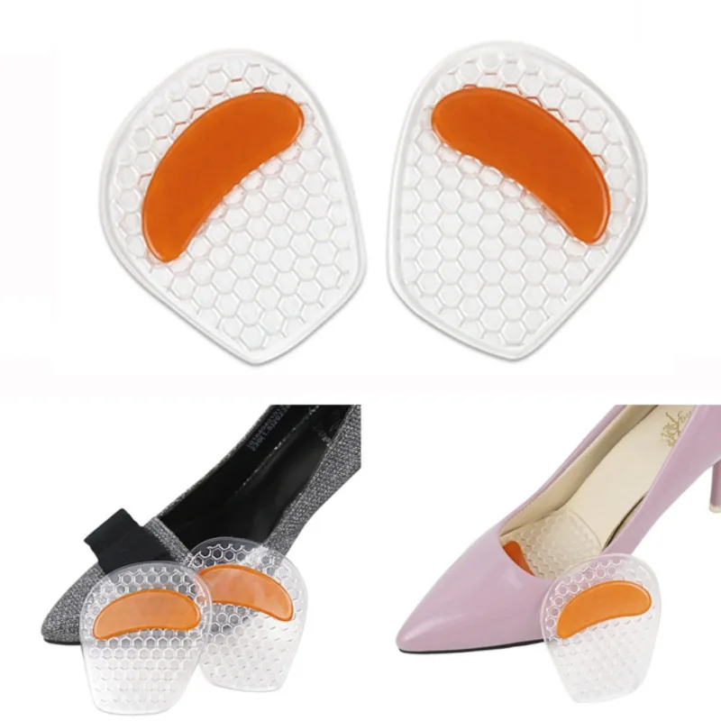 1 Pair Gel Arch Metatarsal Cushion Silicone Forefoot Yard Arch Support Pad Shoe Insert Forefoot Palm Care High Heels Shoes Pad