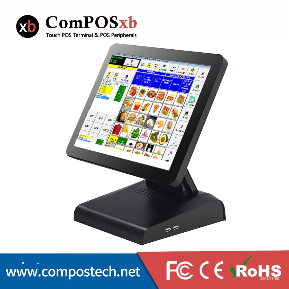 

Windows POS terminal 15 Inch TFT LCD Point Of Sale Terminal Screen Touch All In One Pos System