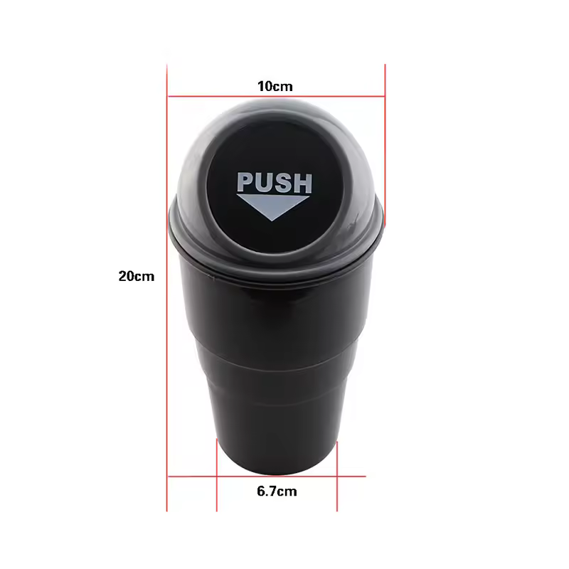 Rolling cover auto trash bin designed for seamless one-handed operation. Apply 'aligncenter' class; prohibit alignleft, alignright, or float.