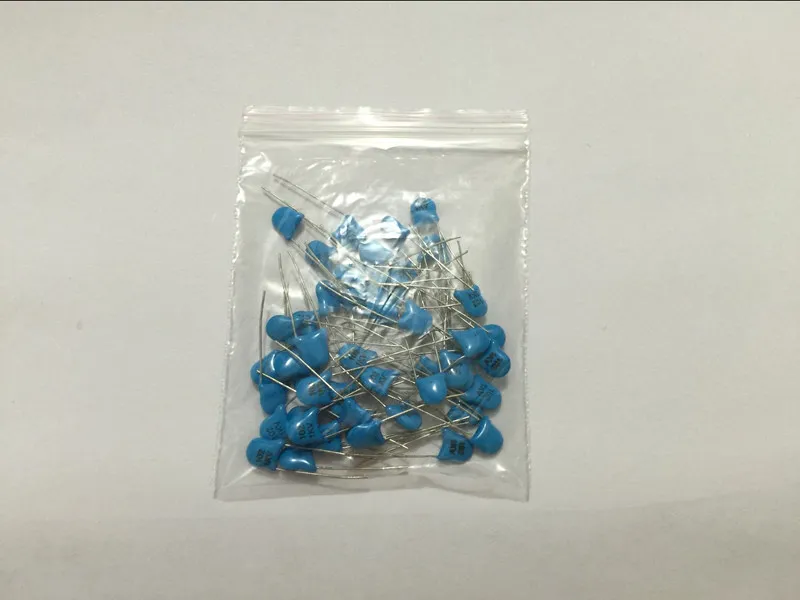 Capacitor cerâmico de alta tensão, 50pcs, 1kv 101/102/103/221/222/223/332/471/472/dip + -20%