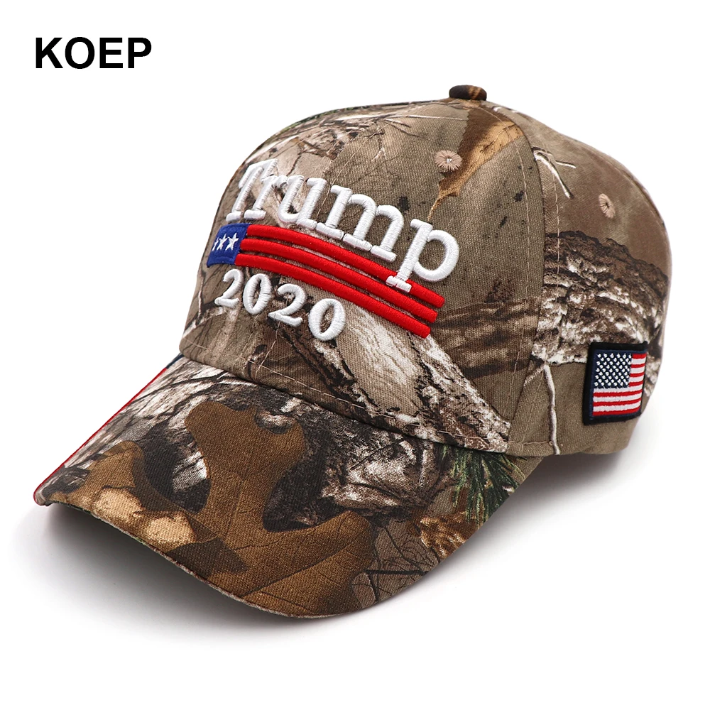 Donald Trump 2020 Cap Camouflage USA Flag Baseball Caps Make America Great Again Snapback President Hat Embroidery Wholesale