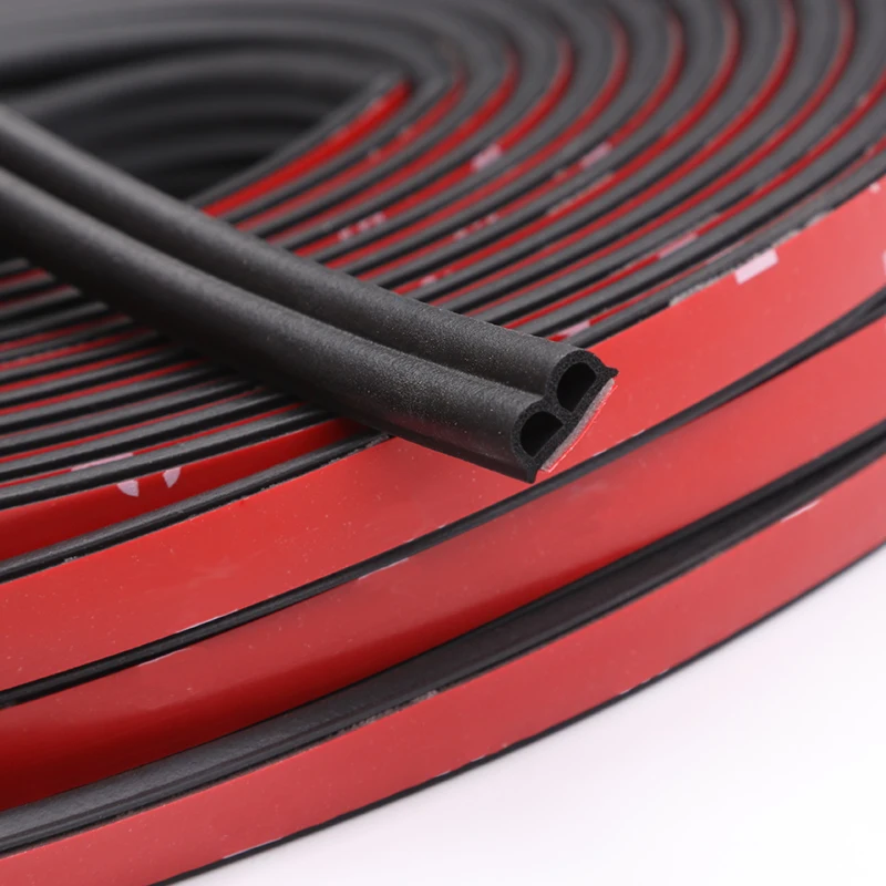 Car Sticker Car Door Seal Strips Shape B Weatherstrip Rubber Seals Sound Insulation Sealing Automobiles Interior Accessories