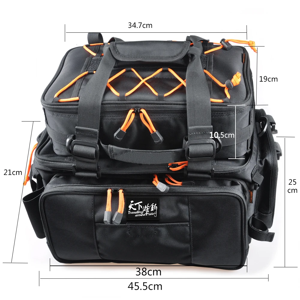 Dream Fishing Bag 2pcs 48*29*22 Multi Purpose Large Capacity Fishing Rod Bag Bolsa Pesca Fishing Tackle Bag Peche Reel Case