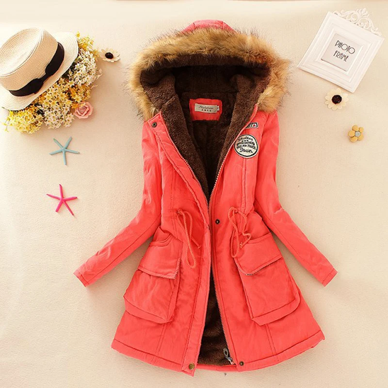 Winter Jacket Women 2020 New Winter Womens Parka Casual Outwear Military Hooded Coat Fur Coats Manteau Femme Woman Clothes CC001