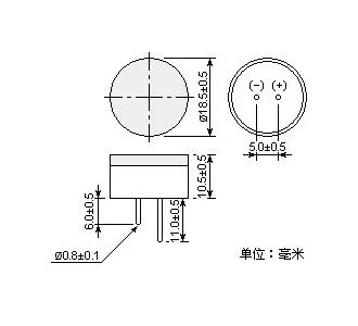 High frequency type Based on 51 SCM Ultrasonic Ranging Module US200-18A Ultrasonic Sensor Probe 200.0+-8.0KHz Receipt&Transmiss