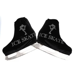 Nasinaya Adult Children's Figure Skating Competition Shoe Cover Velvet Protective Roller Accessories Shiny Rhinestone