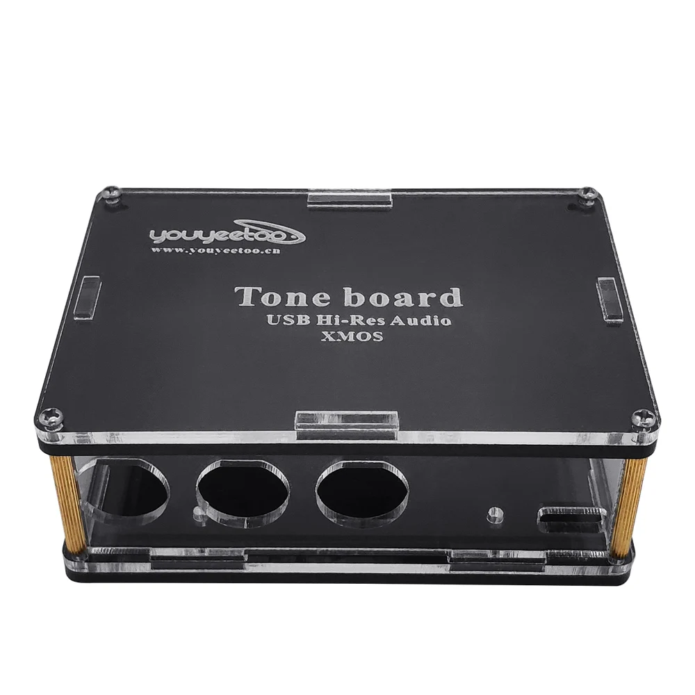 Khadas Tone Board e Case, Hi-Res Audio, USB DAC, Baseado em Chip 32-bit, ES9038Q2M, XMOS, XU208, Placa de Som Externa com Entrada S e PDIF