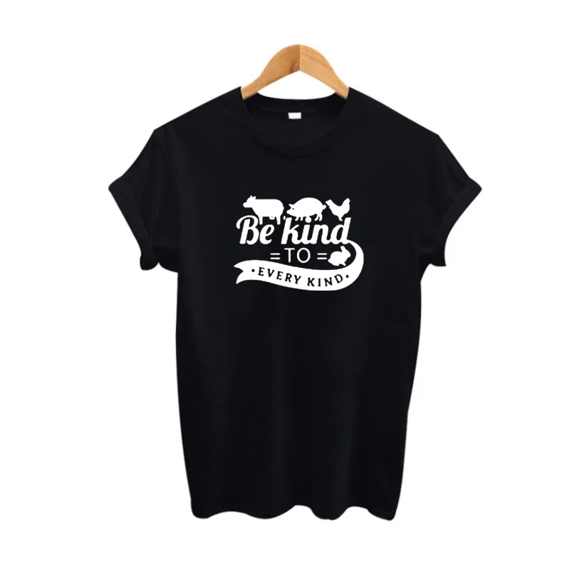 New Summer  Be Kind To Every  Ulzzang Harajuku  Shirt Women  Person Kawaii ee  Streetwear Ladies  