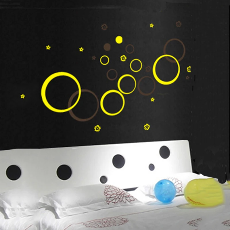 Polka Kreis Blumen Wand Aufkleber für Kinder Zimmer Kühlschrank DIY Runde Wandbild Poster Wohnkultur Neue Jahr Dekorationen Wand Abziehbilder