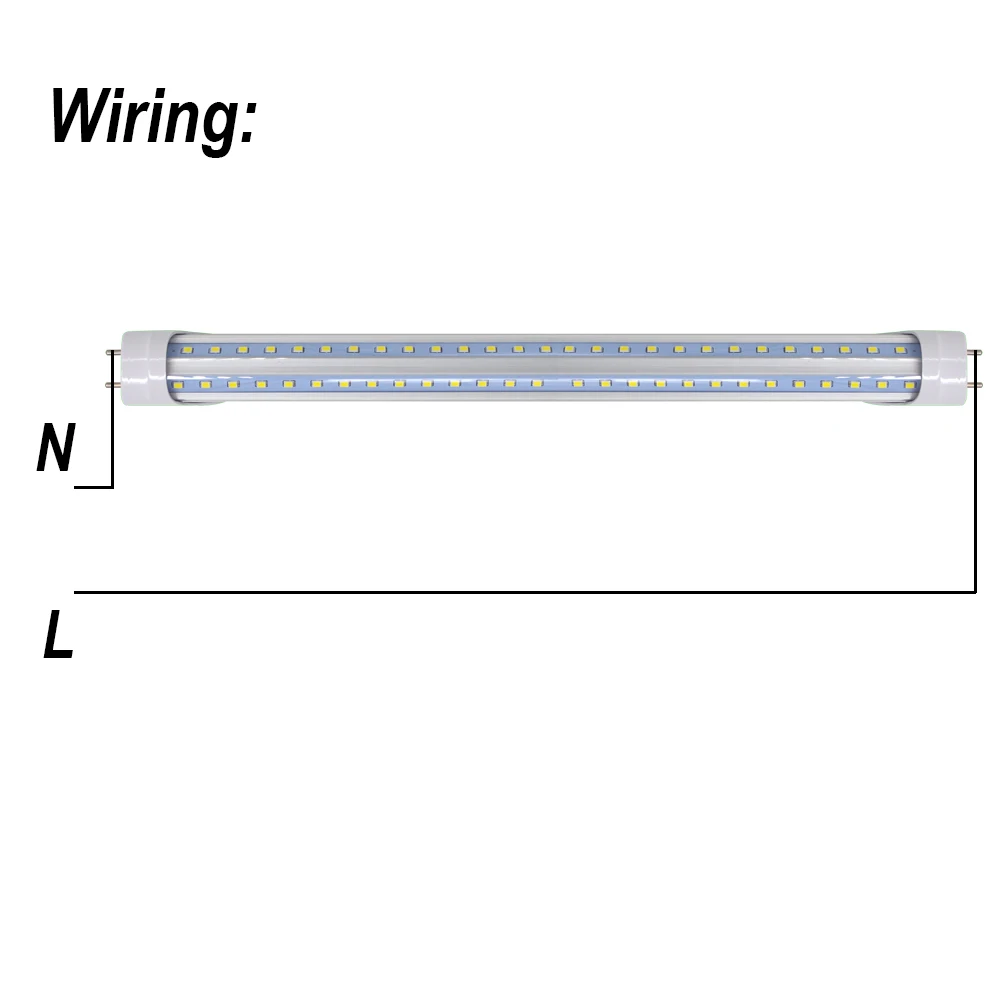 V shaped LED Tube Lights 2ft 0.6m 12W 1400LM 16W 1800LM Super Bright Bulb 24