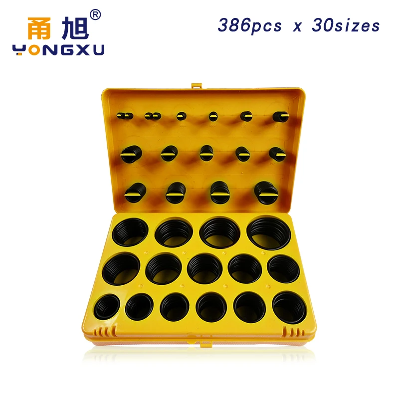 

Rubber Ring NBR O Rings Rubber Kit 30Sizes Nitrile O ring Seal Set Sealing O-rings Oil Gasket Assortment Set KitBox