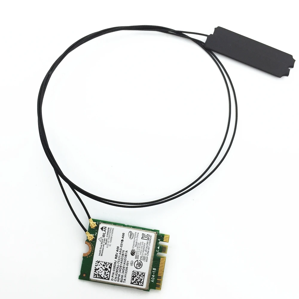 2pcs Internal MHF4 Antennas 40cm/15.7“ 2.4/5G wifi antennas for DW1560 DW1830 BCM94360NG Intel AX210 AX200 AC NGFF M.2 card