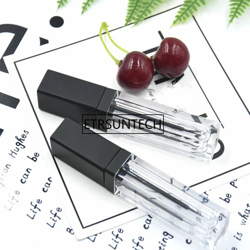 100 Stück 6 ml klare flüssige Eyeliner-Nachfüllflasche, quadratische DIY-Eyeliner-Röhre, leerer flüssiger Eyeliner-Wachstumsbehälter