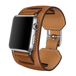 Hot Selling Wrist Watch Band Bracelet For Apple Watch Ultra 2 9 41 45mm 44 40mm Genuine Leather Loop Strap iWatch serie 8 6 Se 7