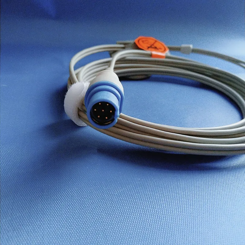 Compatible For Drager 7pin Animal/Veterinary Earclip Spo2 Sensor Pulse Oximeter Spo2 Probe Oxygen Sensor Cable TPU 3M/9ft