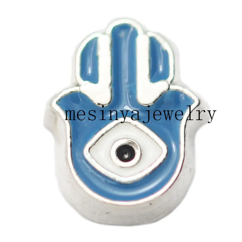 10pcs hamsa  floating charms for glass locket  Min amount $15 per order mixed items,FC-068