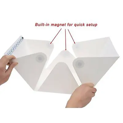 NEW TYPE Mini Folding Studio Diffuse Soft Box With LED Light Black White Background Photo Studio Accessories photo studio box