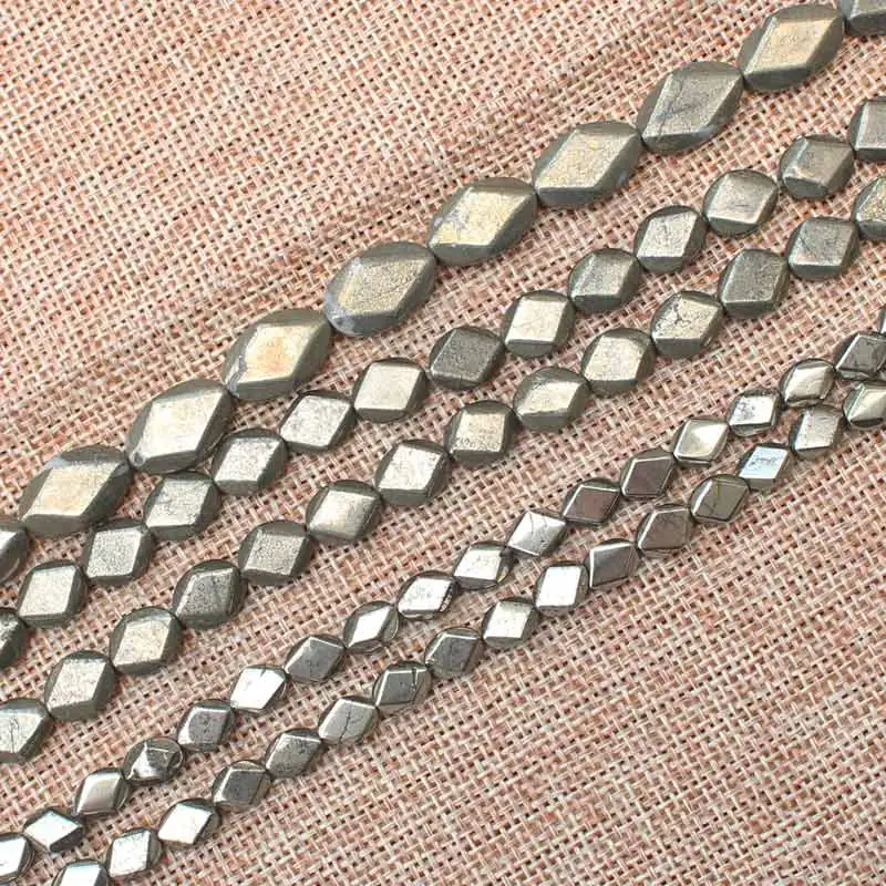 Natural Pyrite Faceted oval Loose Beads 15inch per strand,For DIY Jewelry Making !We provide mixed wholesale for all items!