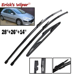 Erick's Wiper Front & Rear Wiper Blades Set For Peugeot 307 2005 - 2007 Windshield Windscreen Window Rain Brushes 28