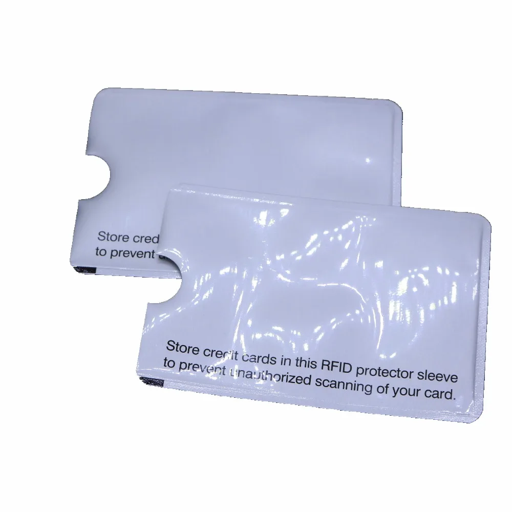 RFID Shielded Sleeve  Card Blocking 13.56mhz IC card Protection NFC security card prevent unauthorized scanning