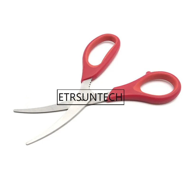 100pcs Stainless Steel Seafood Scissor Lobster Shrimp Crab Seafood Scissors Shears Snip Shells Kitchen Tool