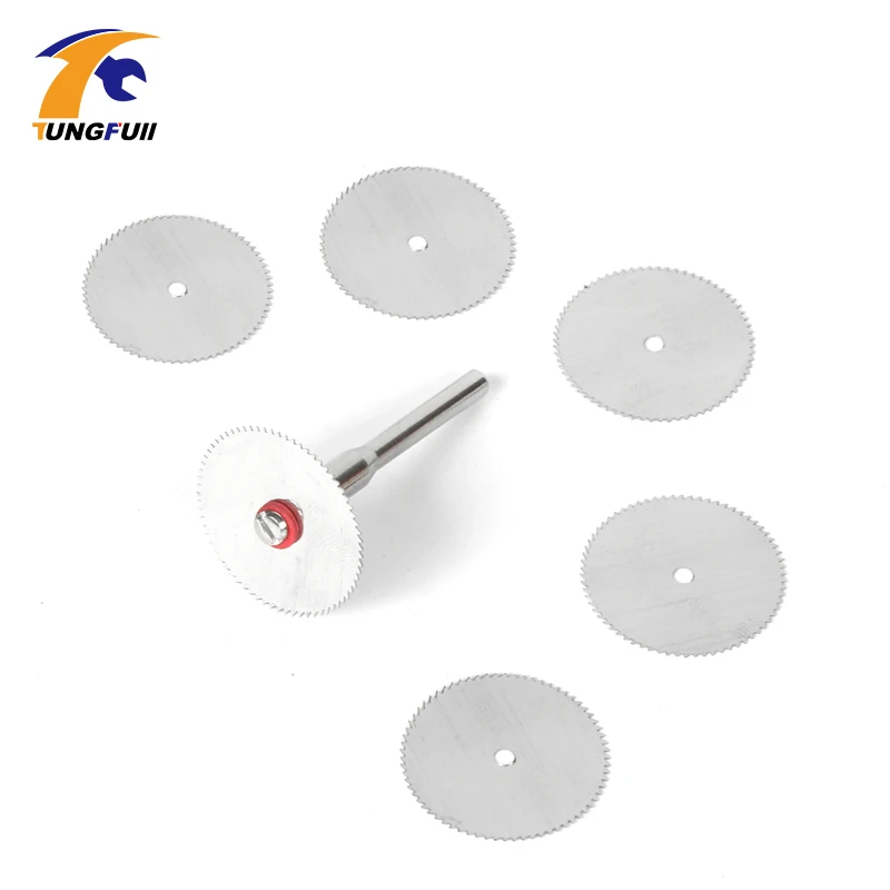 TUNGFULL Dremel อุปกรณ์เสริม15Pc 22Mm ใบเลื่อยวงเดือน1Pcs 3Mm Shank เครื่องตัดไม้ Dremel อุปกรณ์เสริมสำหรับเครื่องมือโรตารี่