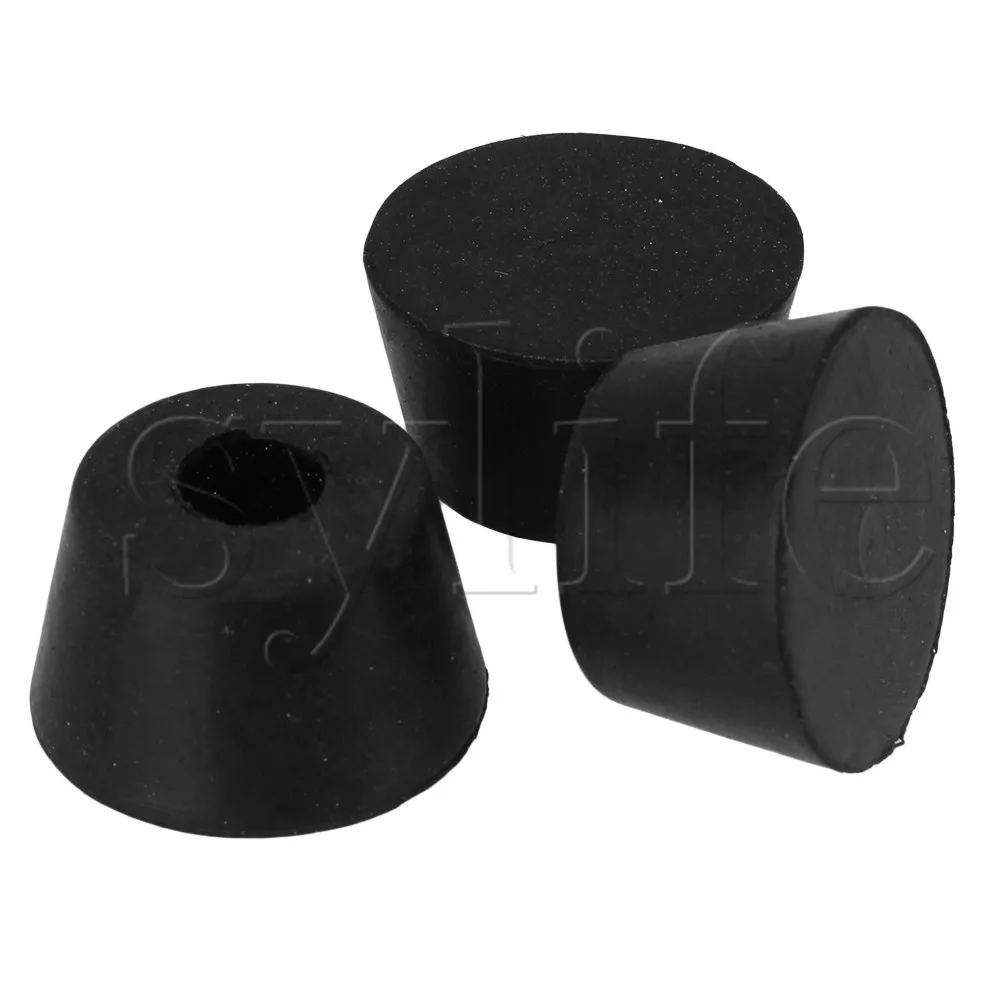 10x Black Rubber Non-slip Cabinet Furniture Feet Protector Pad Bumper 31x24x18mm