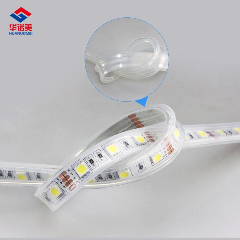 5M 60LEDs SMD 5050 RGB LED Strip Light DC12V Waterproof Flexible TV Backlight with Red Green Blue Yellow White Colors