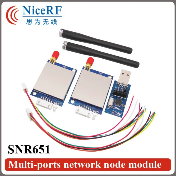 

2PCS/Lot 500mW 915MHz RS232 Interface Wireless RF Module SNR651+2PCS Antennas+2PCS USB Brigde board